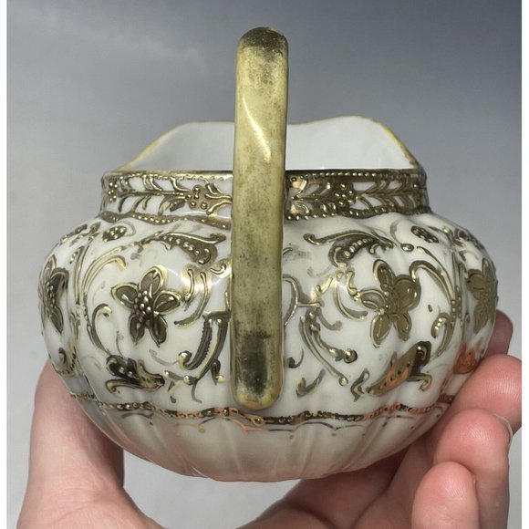 Antique - Vintage 20th C. Porcelain Nippon Gilt Japanese Creamer - Picture 6 of 14